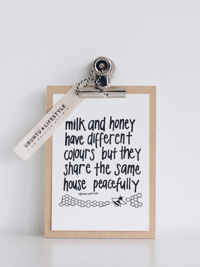 Poster Milk and honey…